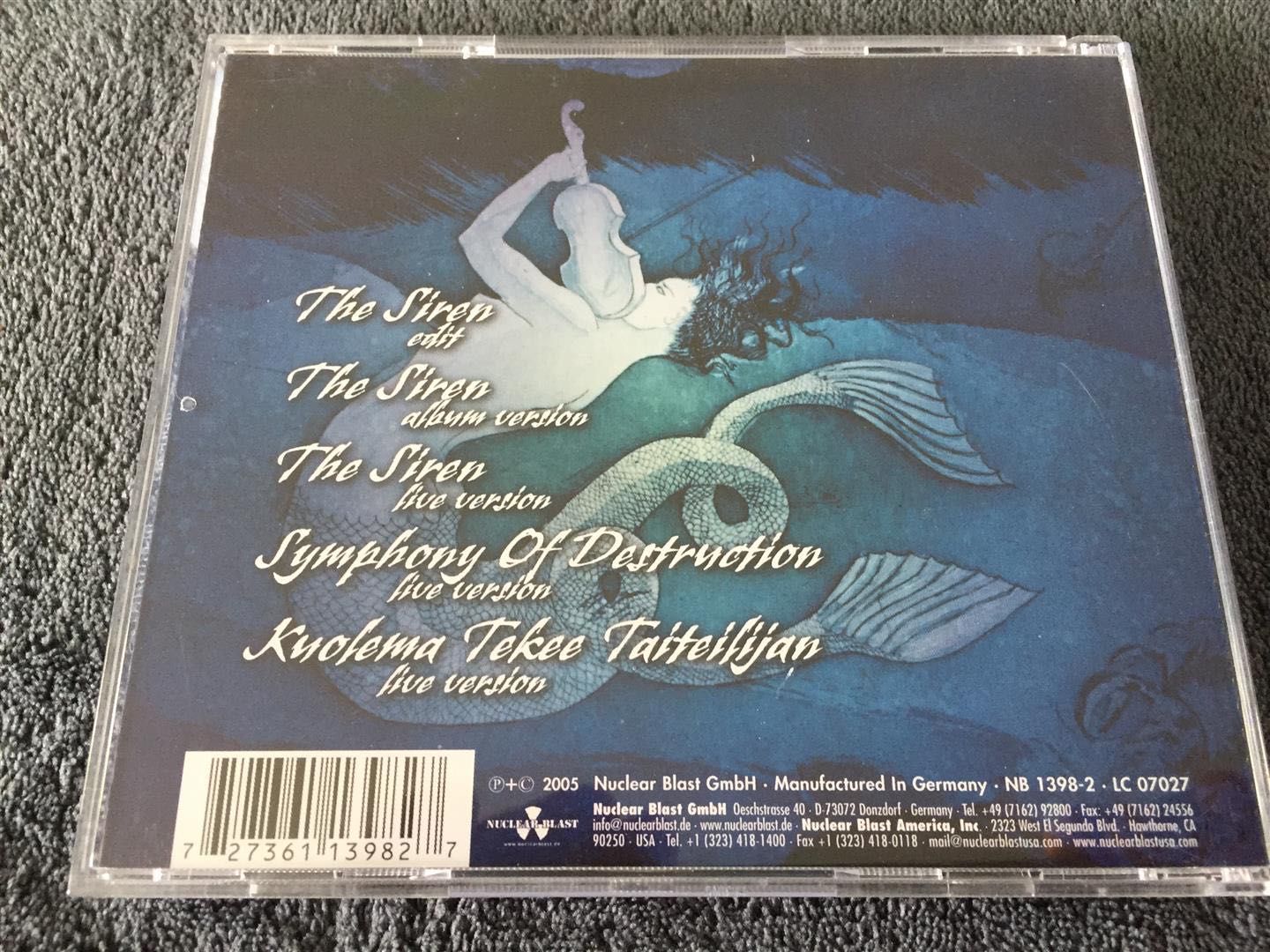 NIGHTWISH - The Siren org. 2005 EP/CD RARE