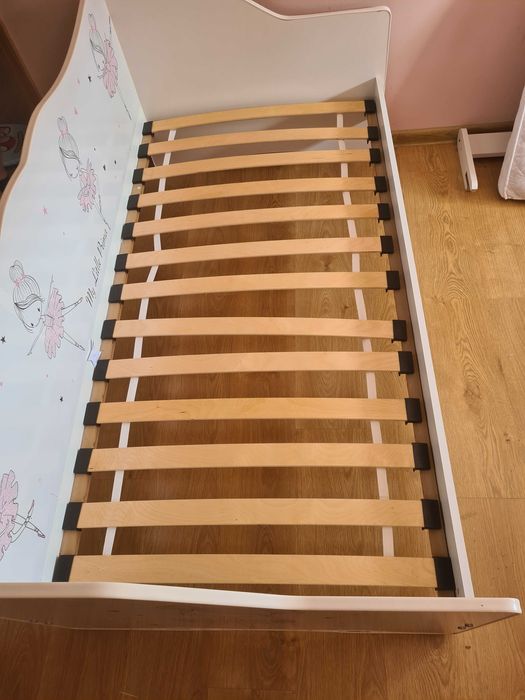 łóżko dla dziewczynki baletnica, materac,dodatkowy bok~ śliczne zobacz