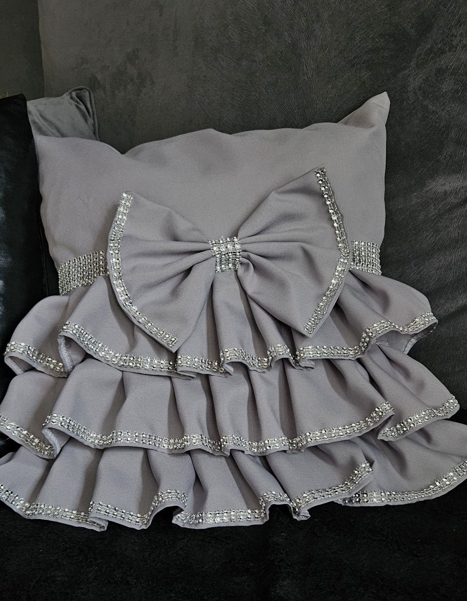 komplet 2 poszewek ozdobnych w stylu glamour