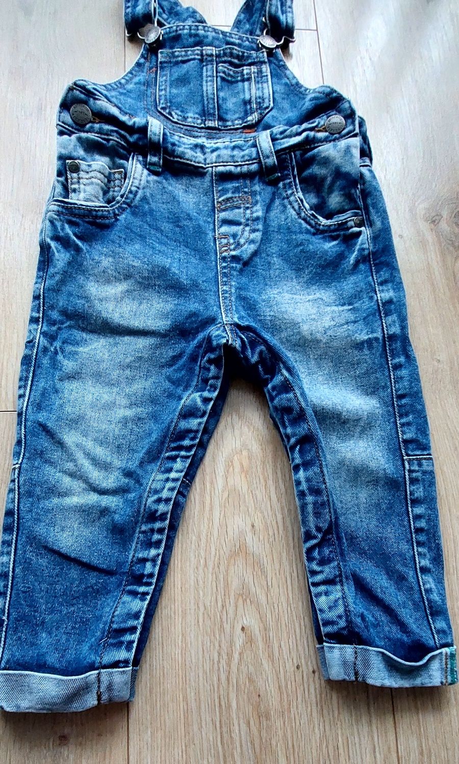 Ogrodniczki jeansowe chłopięce 92cm