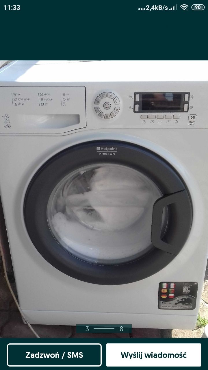 Pralka Hotpoint Ariston -- 7kg A++ -- gwarancja na miesiąc