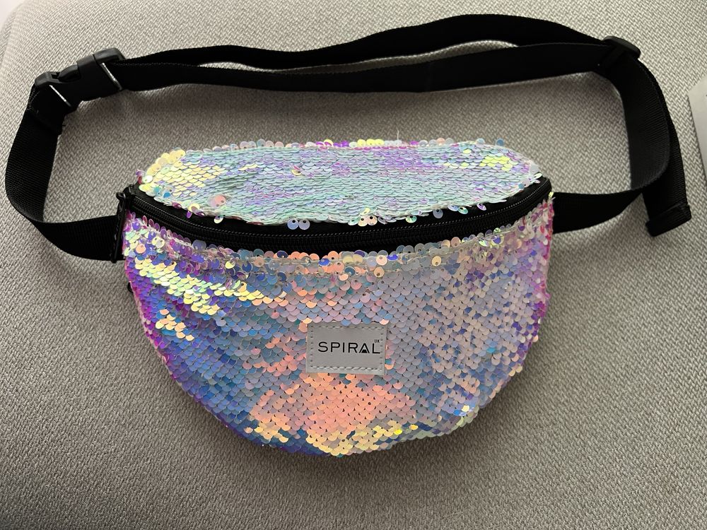 Nerka saszetka torebka Spiral Bags cekiny multikolor