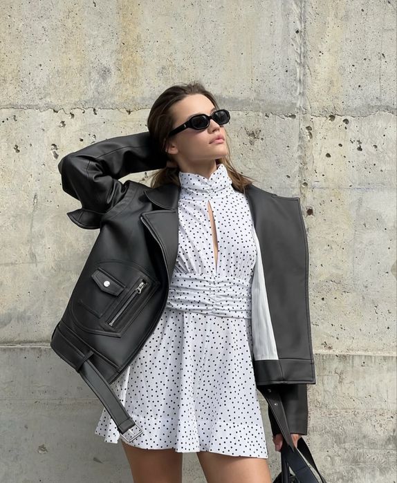 Комбінезон-сукня в горошок cher’17