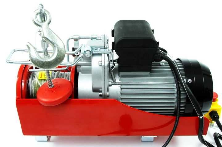 ELEKTRYCZNA wyciągarka wcigarka linowa budowlana 230V 1000kg zblocze