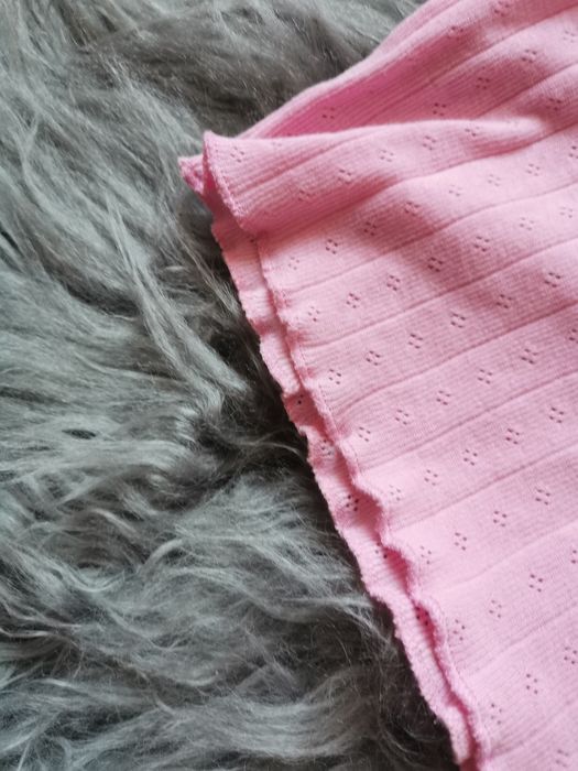 Crop top różowy House