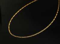 Złoto- 585 złoty łańcuszek splot figaro