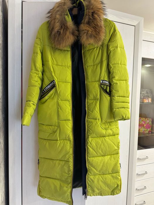 Зимове стьобане пальто