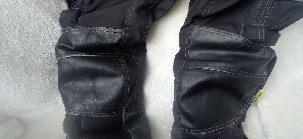 Мотоштаны Polo-tex кожа текстиль черные