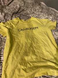 Żółta bluzka z calvin klen dziecięcia