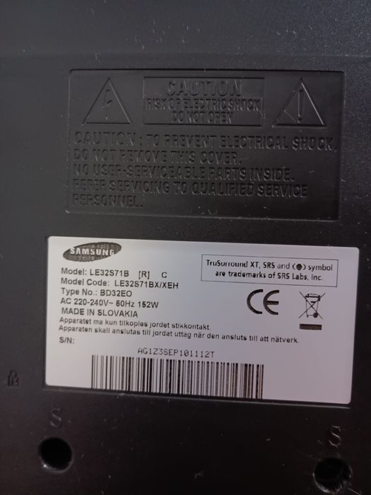 Telewizor TFT-LCD 32 Samsung LE32S71B
LE32S71B