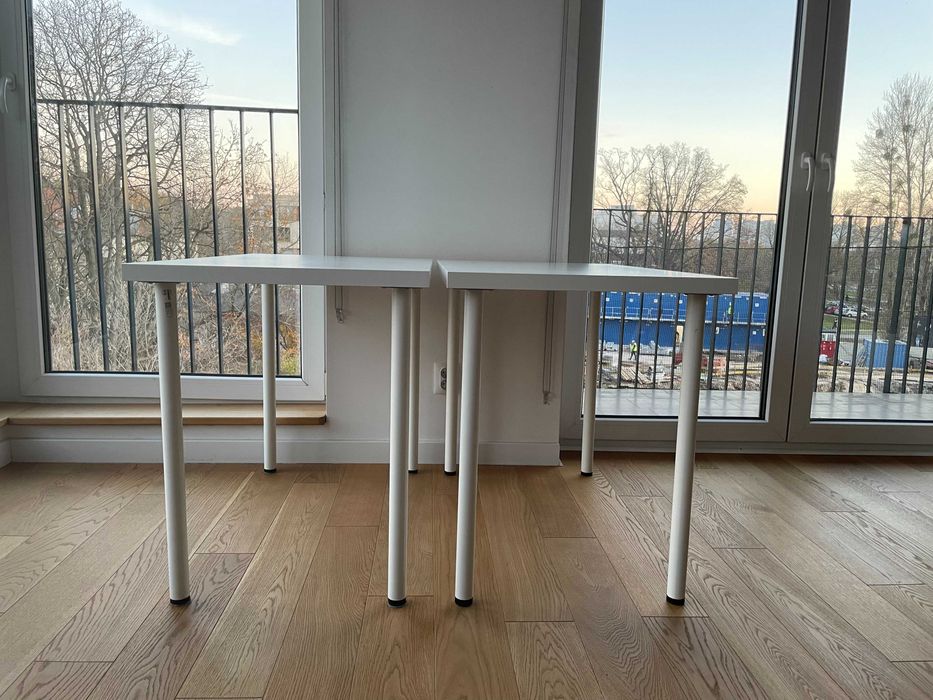 Stół, biały, 2 sz., 100x60 cm LINNMON/ ADILS