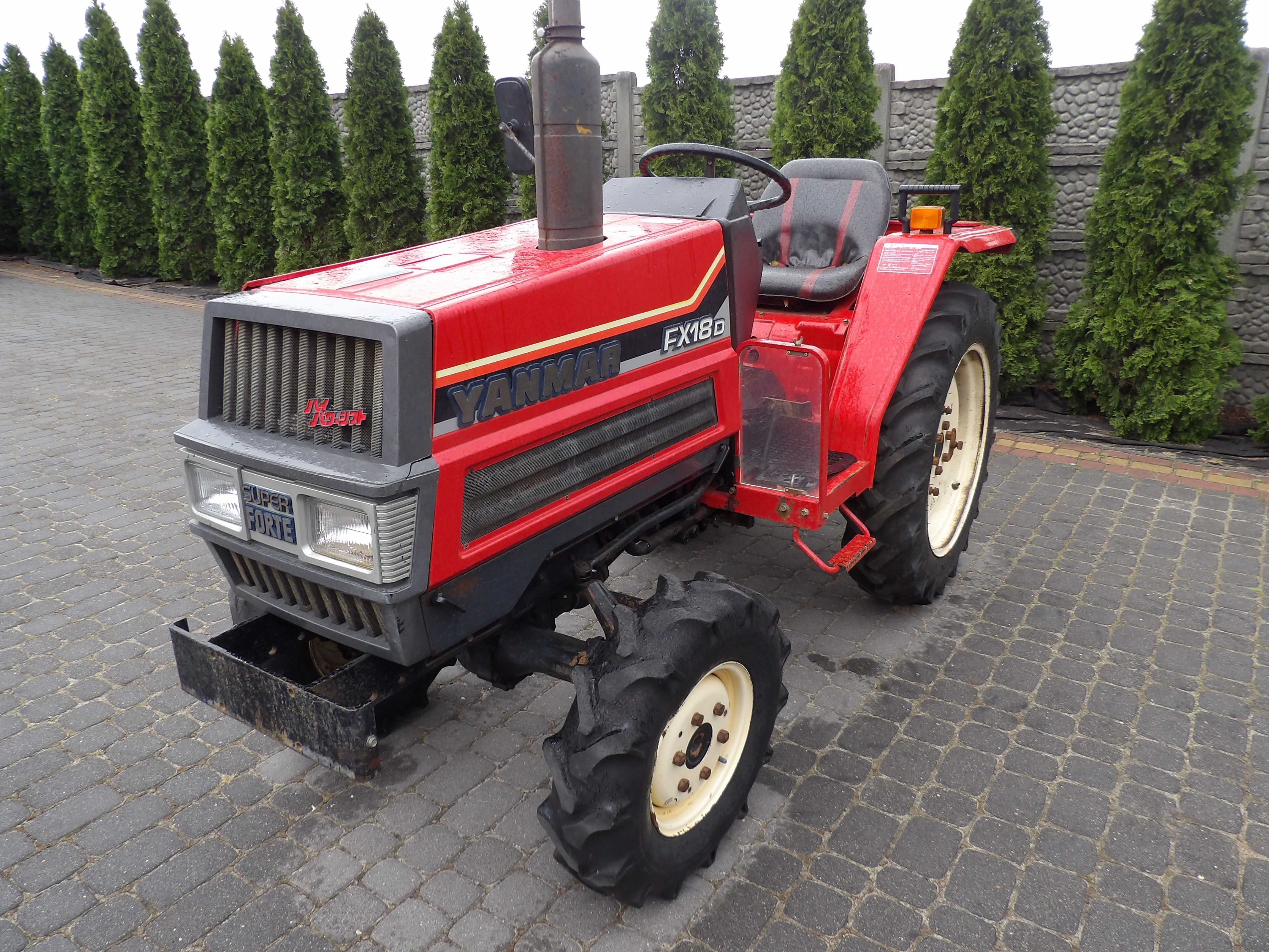 Yanmar F18 D 4x4 mini traktorek glebogryzarka kubota iseki mitsubishi