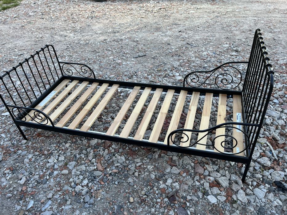 Lózko Ikea Minnen Czarne