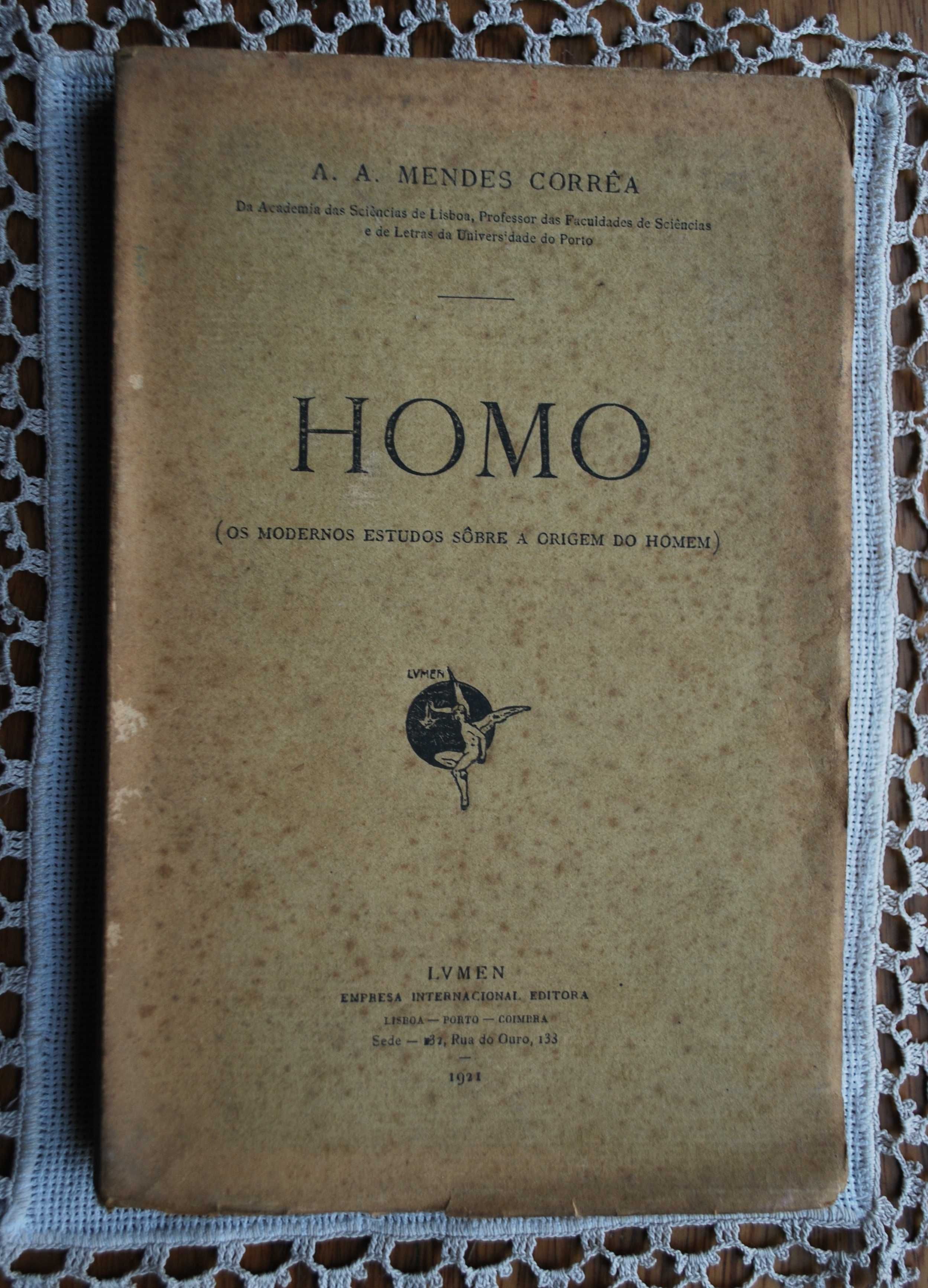 Homo (Os Modernos Estudos Sobre A Origem do Homem) - 1º Edição 1921