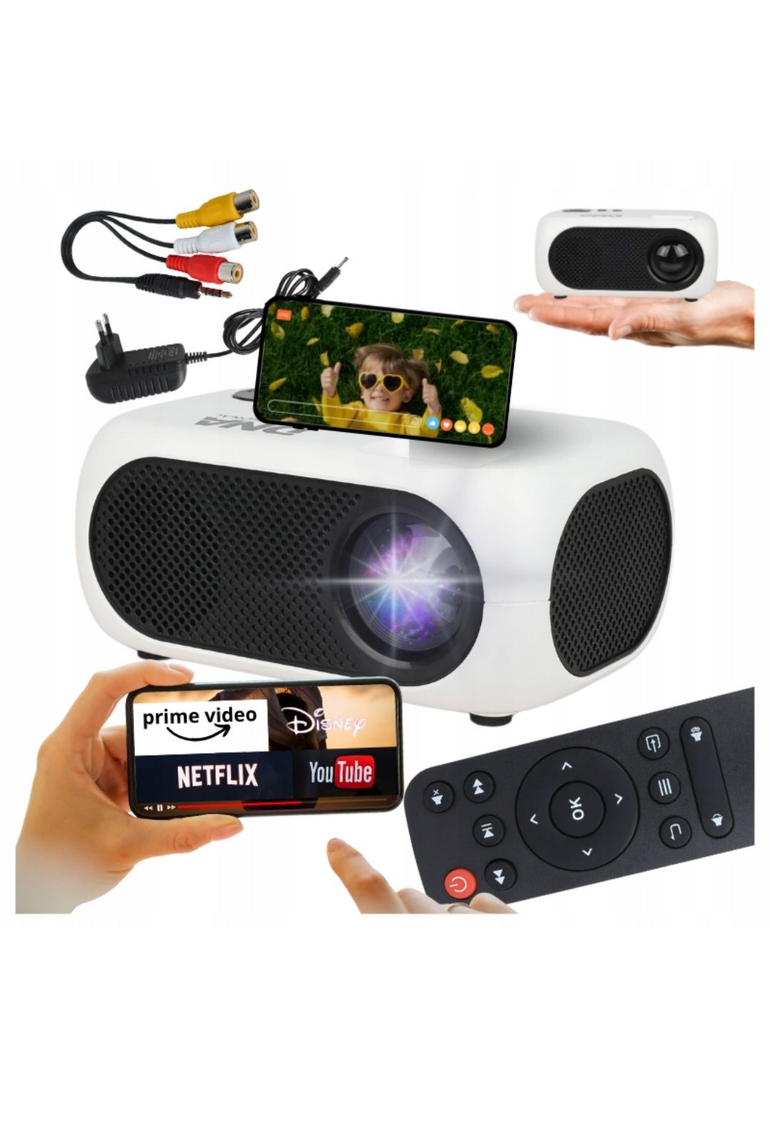 Projektor rzutnik do komputera i telefonu