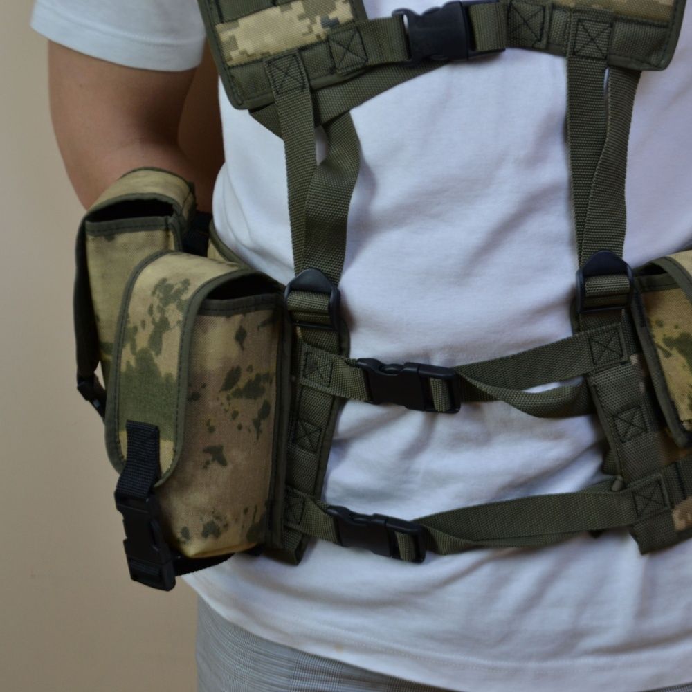 Підсумок на 2 магазини подвійний із кордури піксель MOLLE тактичний.