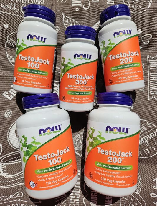 Now Foods TestoJack 100 200 300 бустер тестостерона 60 120 шт