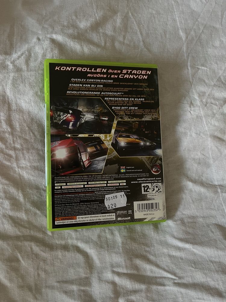 Need For Speed Carbon X360, stan bdb, jęz. Ang.