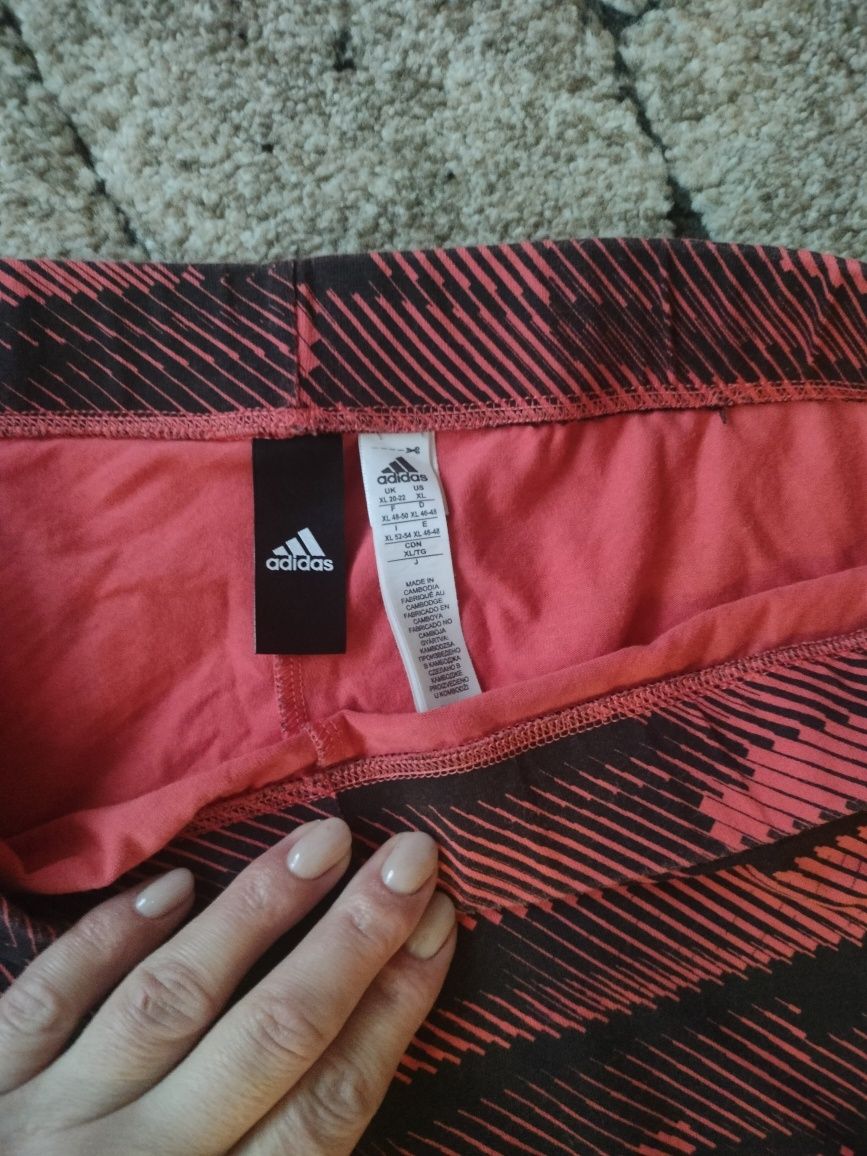 Legginsy getry fitness siłownia Adidas XL NOWE