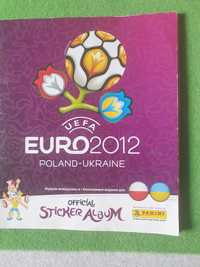 Album piłkarski do naklejek z 2012 roku, polska-ukraina+45 naklejek.