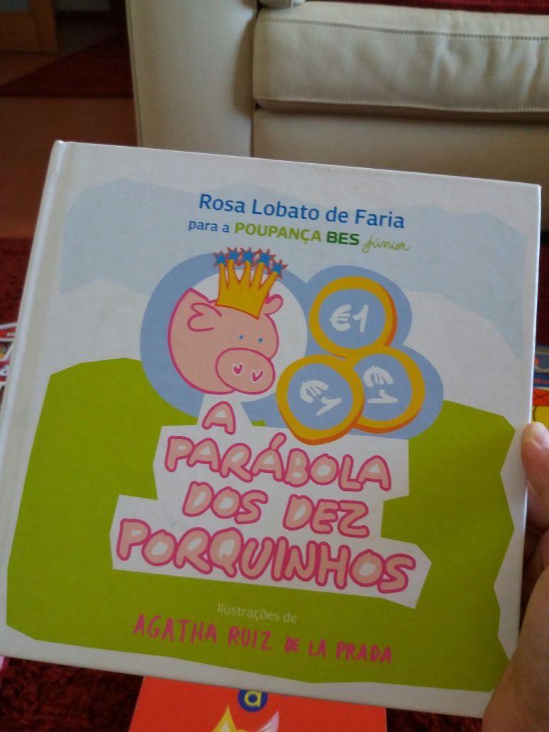 Livros variados para crianças