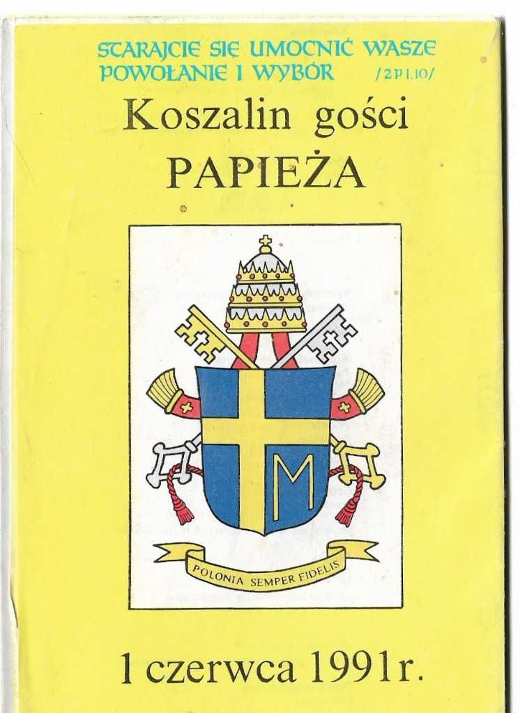 Zestaw poświęcony wizytom Jana Pawła II w Polsce w Polsce i Koszalinie