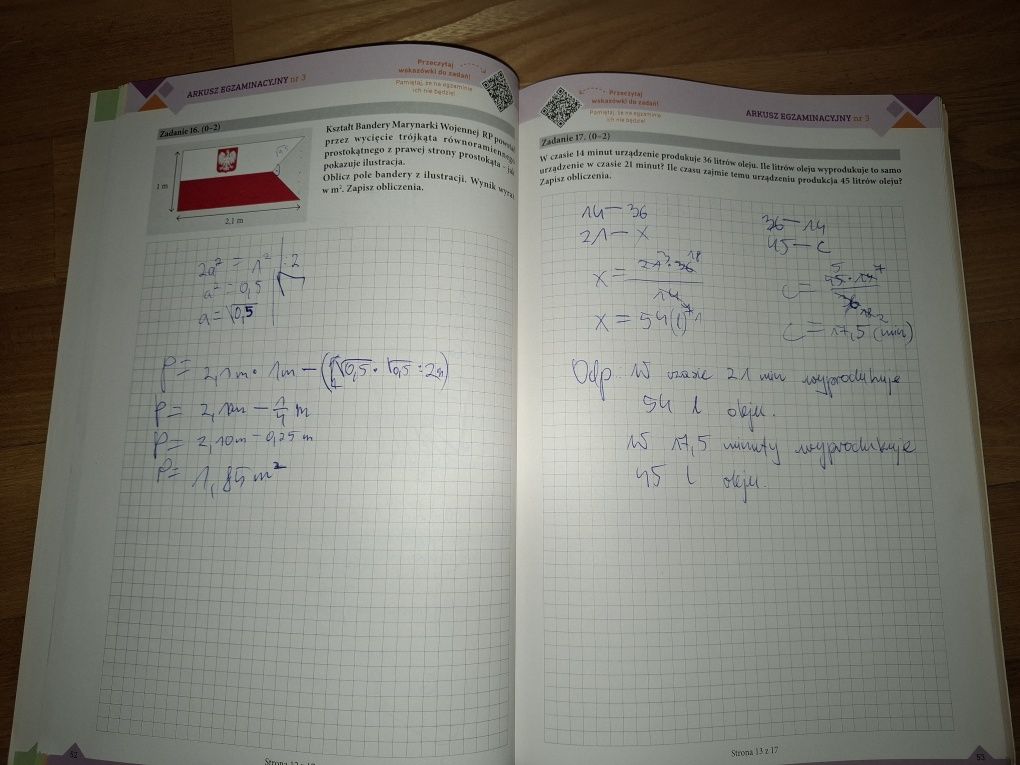 Egzamin ósmoklasisty Matematyka arkusze Greg