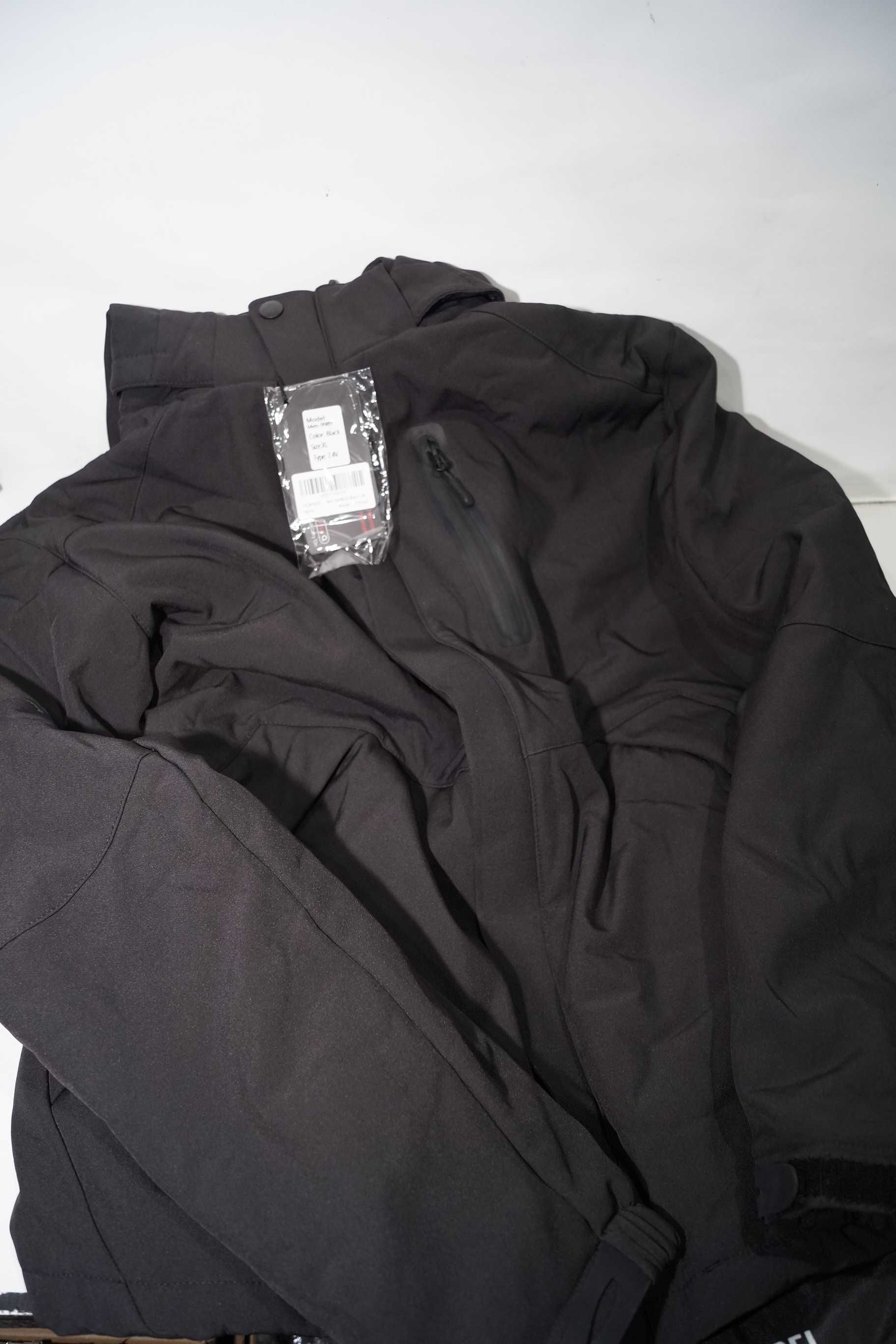 Podgrzewana kurtka męska softshell czarna HEWINZE Men-9989 rozmiar XL