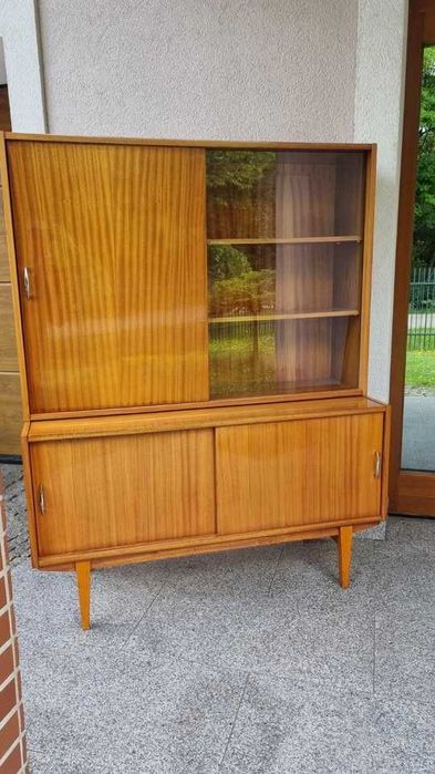 Kredens Komoda Violetta Highboard Witryna Biblioteczka Design PRL