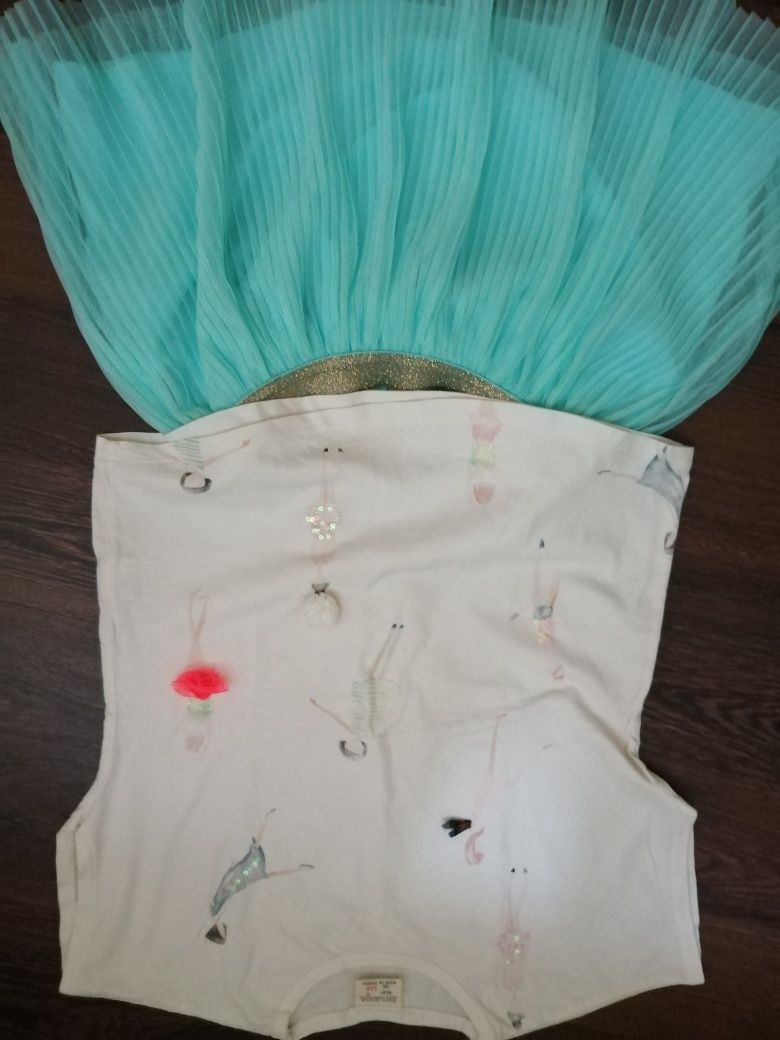 Zestaw dla dziewczynki spódniczka/bluzka/t-shirt Zara, Smyk 116