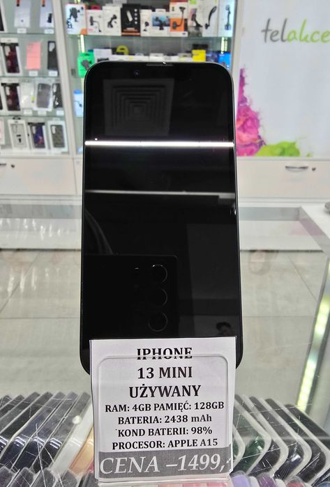 Iphone 13 Mini 128GB Bat 98% Telakces Felicity *Raty 0%