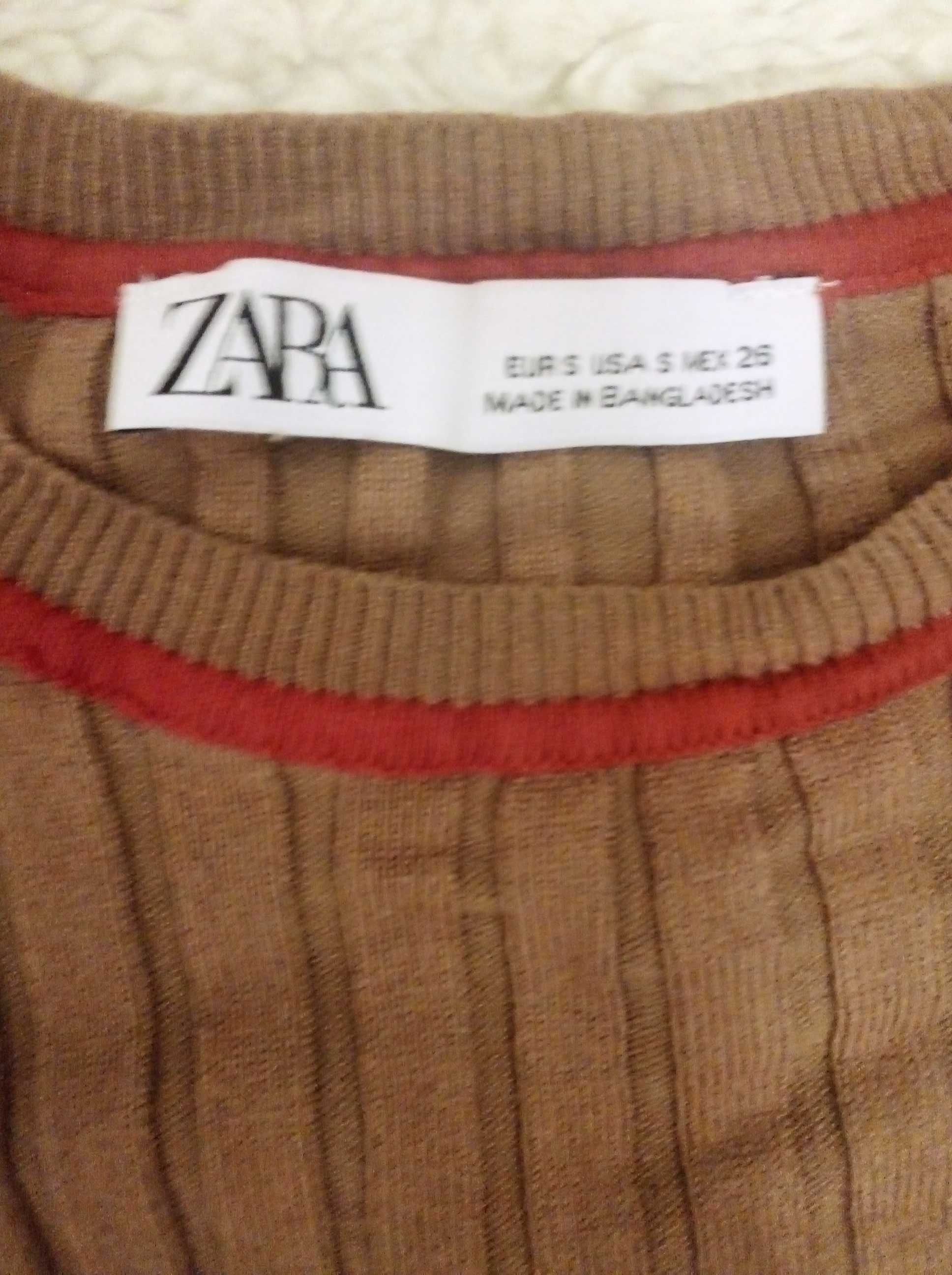Brązowy sweter Zara rozmiar S