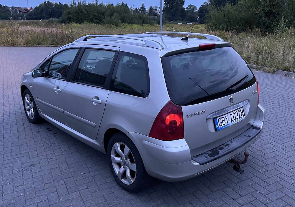 Peugeot 307, 2005r. 1.6 HDI 110KM Panorama Alufelgi Hak