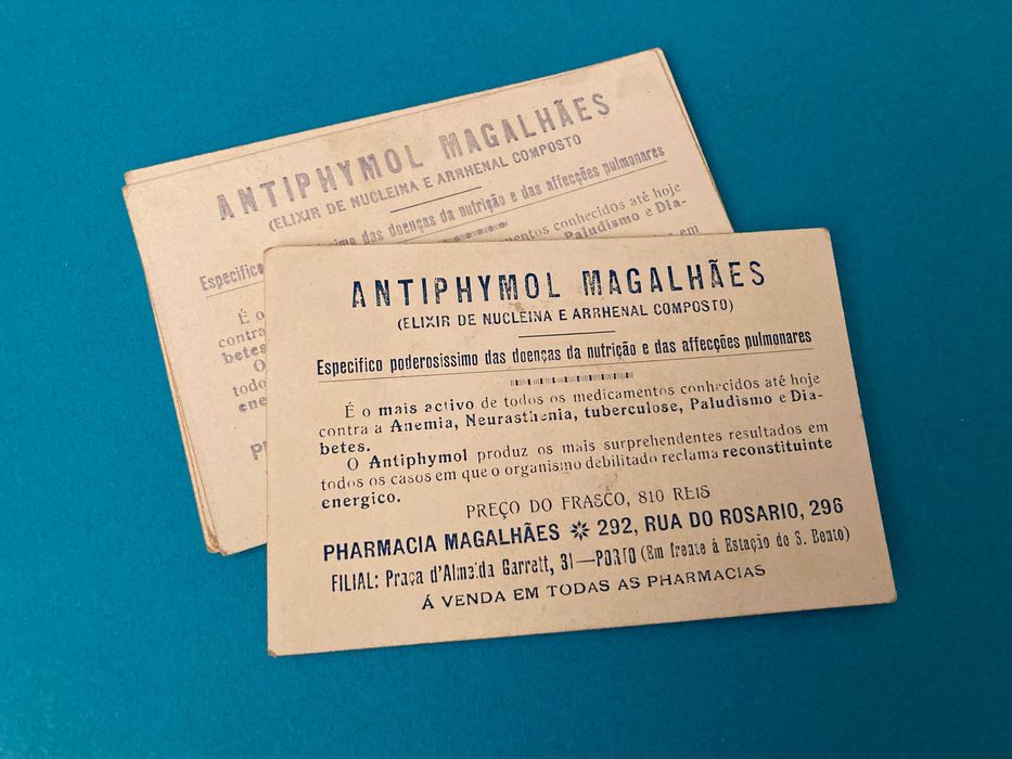Lote de 7 Cartões Publicidade muito bonitos Farmácia Magalhães Antigos