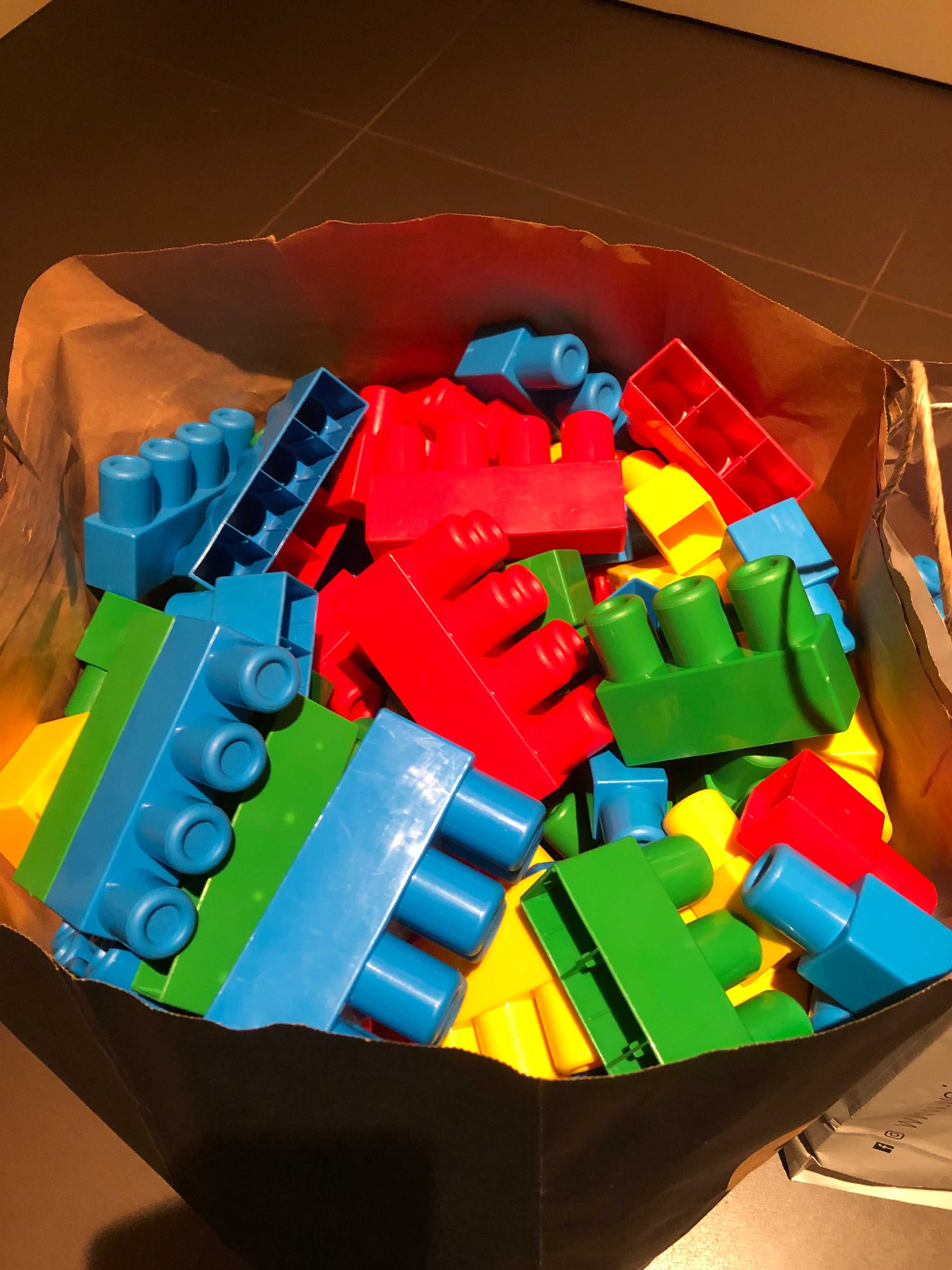klocki plastikowe  - zestaw WADER mega duże klocki XXL
