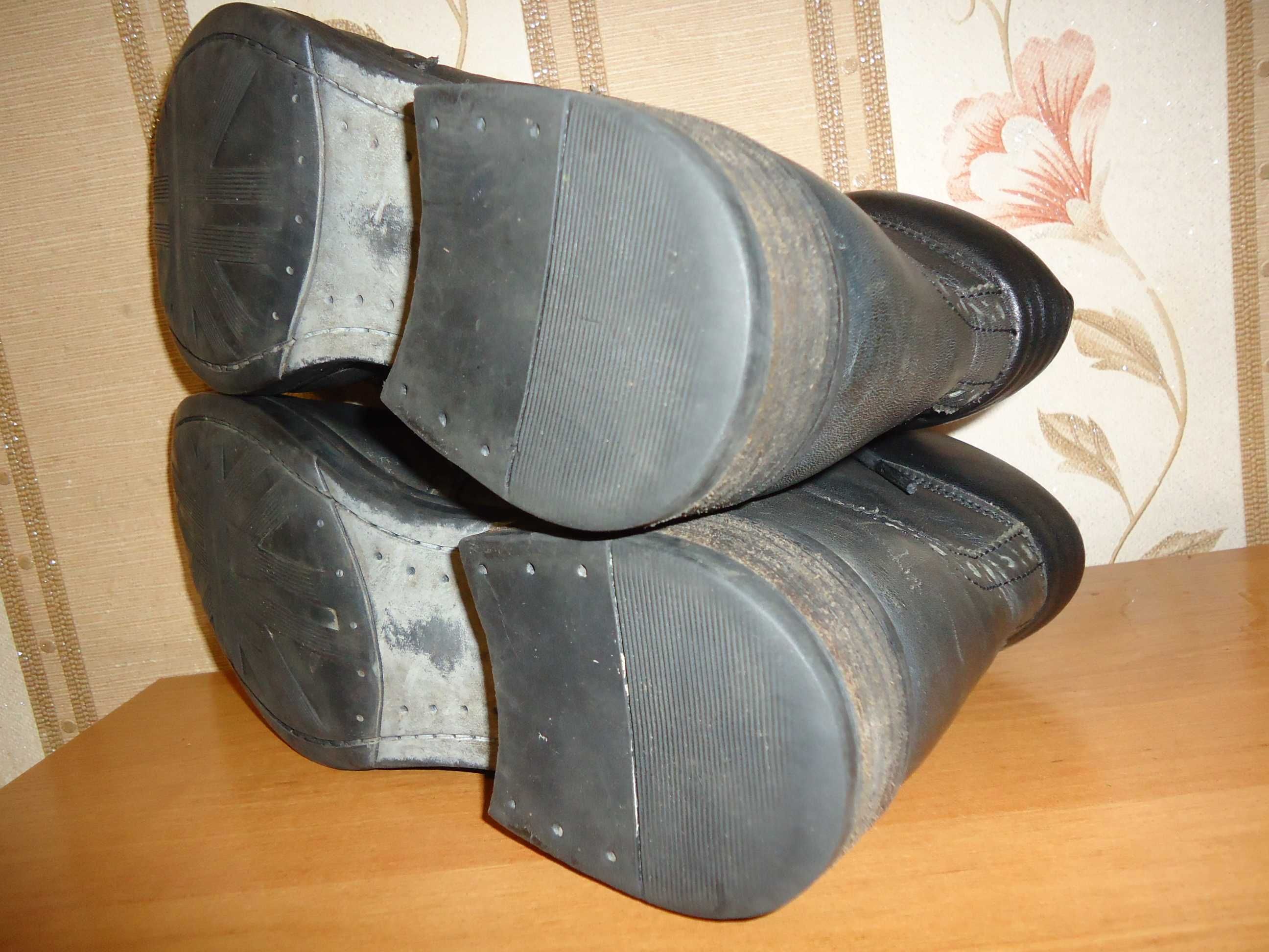 Мужские, кожаные, демисезонные ботинки SMH, размер 44(30).