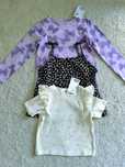 H&M 3 bluzeczki dziewczęce r.98/104