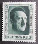 Selos Alemanha Nazi 1933/45- Cabeça Hitler NOVO de 1937