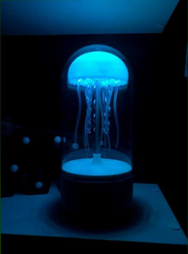 Блютуз светильник портативная беспроводная колонка медуза ночник