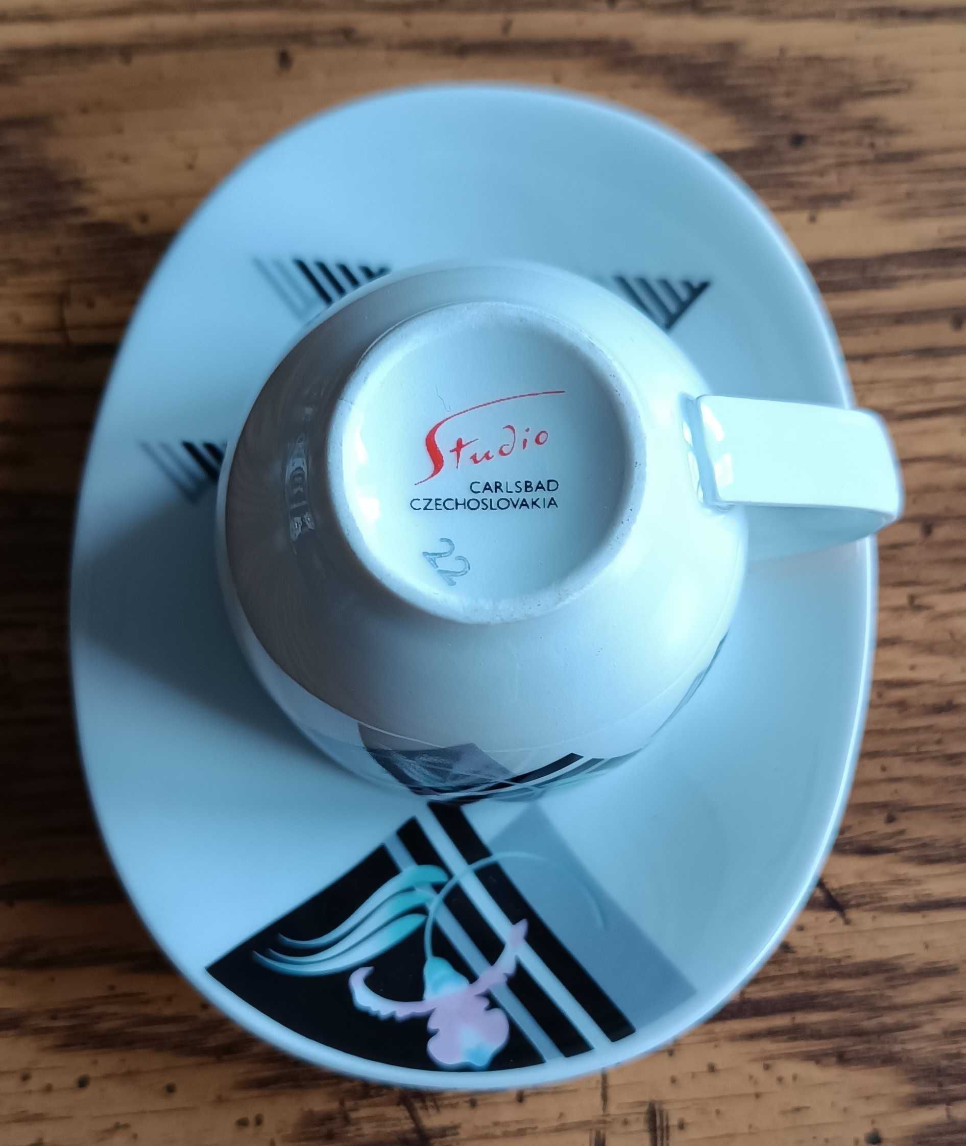 Porcelanowy serwis do mokki – Studio Carlsbad Czechoslovakia