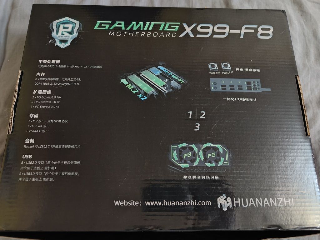 Huananzhi X99 F8 Материнская плата X99 2011 2011-3 Комплект Xeon