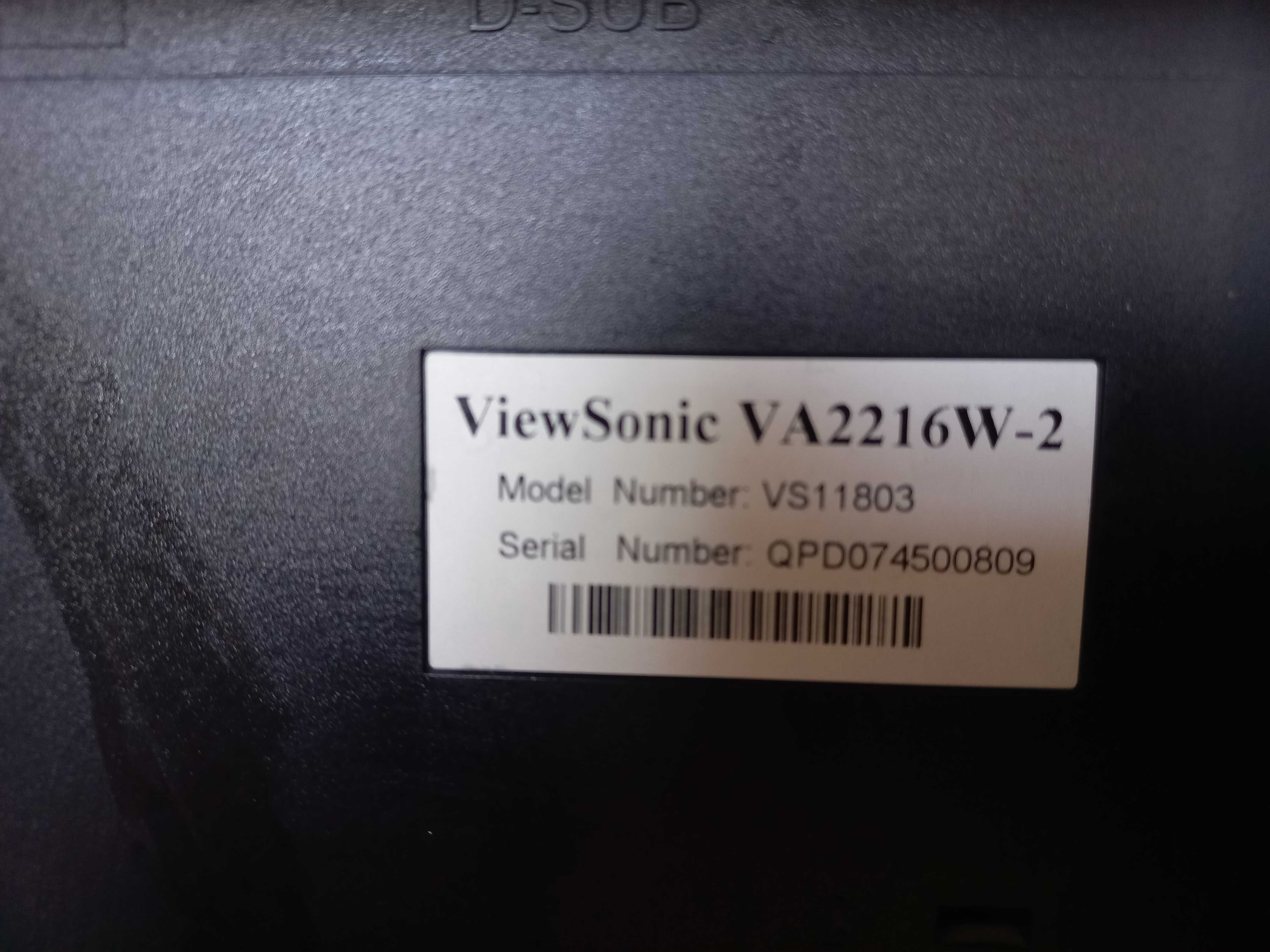 Монітор ViewSonic VA2216W-2 VS11803