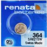 Батарейка срібно-цинкова Renata 364 SR621SW G1 1.55V 1 штука (99)