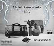 Martelo Demolidor Combinado 20 V  SCHNEIDER   JR19