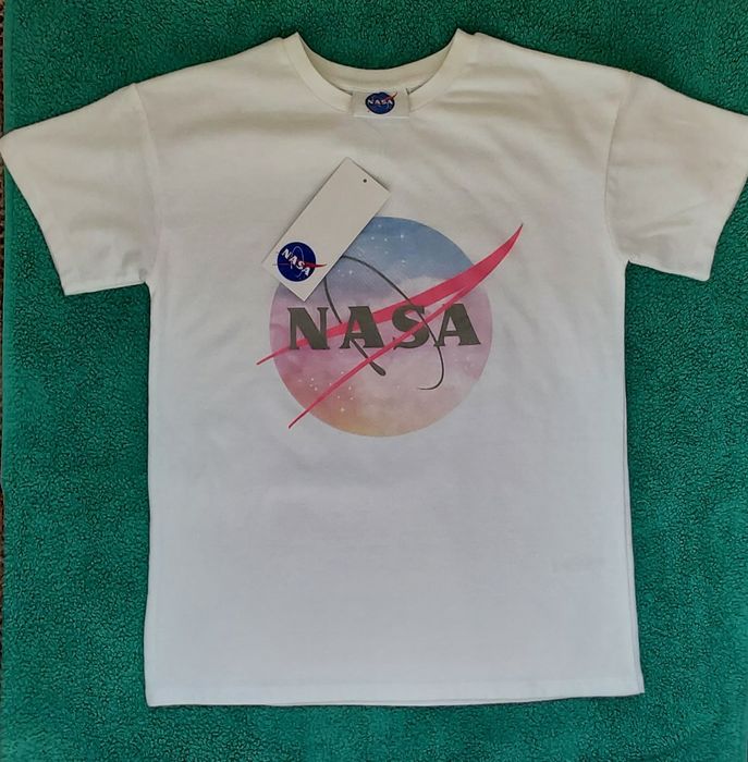 Nowy t-shirt NASA, koszulka NASA, bluzka NASA, r. XS, 7-10 lat