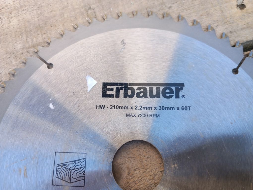 Tarcza do drewna Erbauer 210 X 2.2 X 30 X 60T