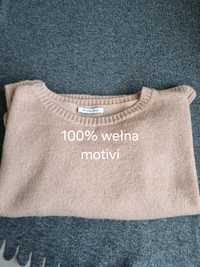 Wełniany sweter motivi
