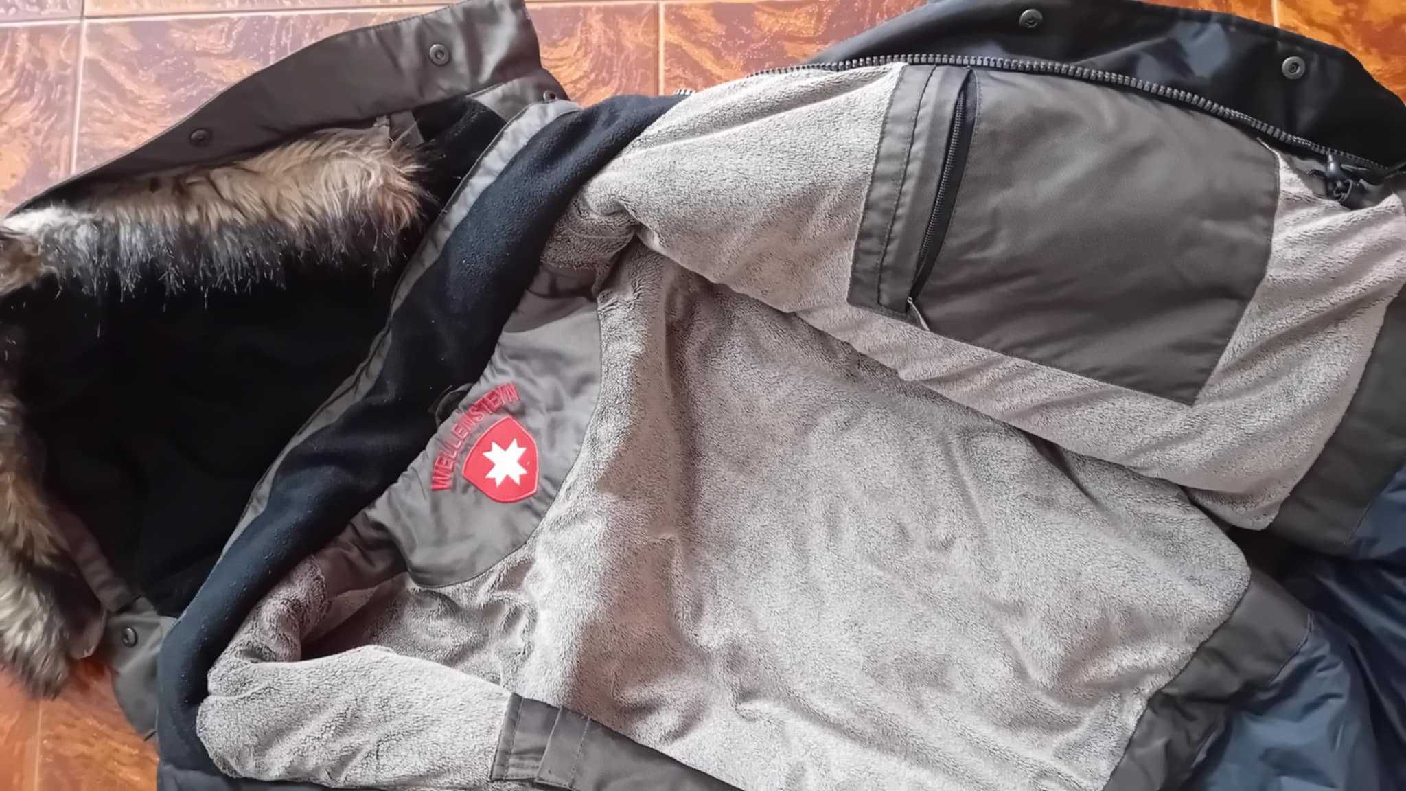 Zimowa kurtka męska WELLENSTEYN, bardzo ciepła narciarska, raz ubrana