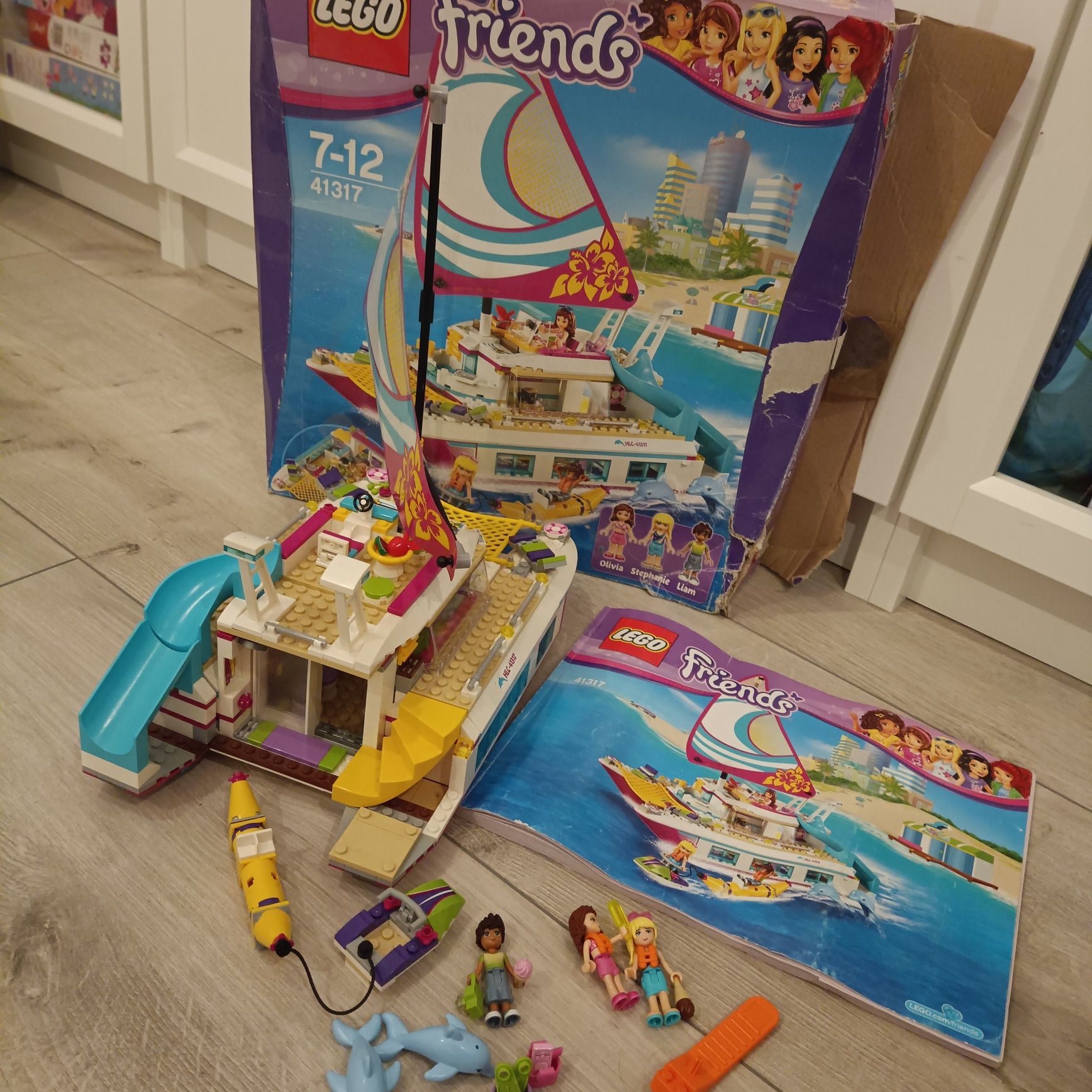 Lego friends 41317 katamaran - kompletny