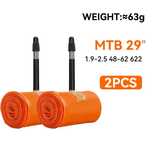 Dętki MTB 29" TPU a'2 Think Rider 63g Presta 45mm Ultralekkie Jakość